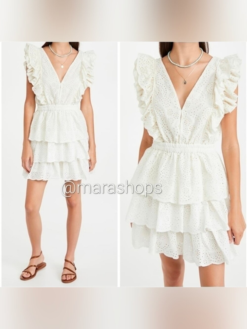 Love The Label Ruffle Tiered Mini Dress